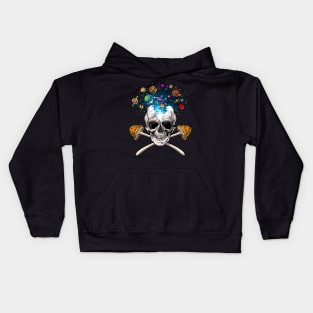 Magic Mushrooms Skull Kids Hoodie